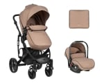 Детска комбинирана количка 3 в 1 Kikkaboo - Beloved, Light Grey 