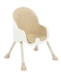 Бебешки стол за хранене 2 в 1 Kikkaboo - Brie, Beige