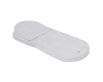 Матрак с възглавница за кош за новородено Kikkaboo - Grey Velvet, 75 х 30 cm