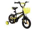 Детски велосипед 12" Kikkaboo - Makani, Diablo, Black & Yellow