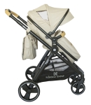 Комбинирана количка 2 в 1 Kikkaboo - Bali Zen, Beige Melange