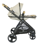 Комбинирана количка 2 в 1 Kikkaboo - Bali Zen, Beige Melange