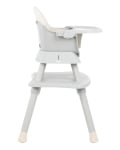 Стол за хранене 6в1 KikkaBoo - Eat N Play, Grey