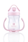 Неразливаща чаша със сламка Kikkaboo - 300 ml, Розова