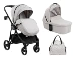 Комбинирана количка с кош за новородено 2 в 1 KikkaBoo - Gianni, Beige 2023