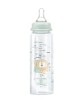 Бебешко стъклено шише Kikkaboo - Savanna, 240 ml, Mint