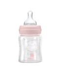 Бебешко стъклено шише Kikkaboo - Hippo Dreams, 120 ml, Pink