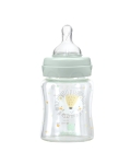 Бебешко стъклено шише Kikkaboo - Jungle King, 120 ml, Mint