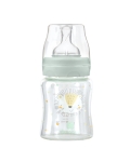 Бебешко стъклено шише Kikkaboo - Jungle King, 120 ml, Mint
