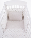 Бебешки спален комплект трико Kikkaboo - Monkey, Beige, 60 х 120 сm, 5 части