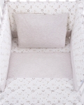 Бебешки спален комплект трико Kikkaboo - Monkey, Beige, 60 х 120 сm, 5 части