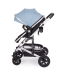 Комбинирана бебешка количка 2 в 1 Kikkaboo - Amaia, Light Grey