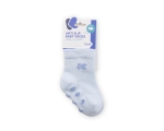 бешки чорапи против подхлъзване Kikkaboo - 0-6 m, Light Blue 