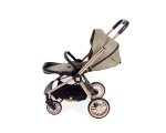 Комбинирана количка 3 в 1 KikkaBoo - Vicenza Luxury, Beige, golden frame