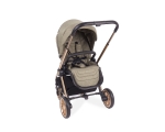 Комбинирана количка 3 в 1 KikkaBoo - Vicenza Luxury, Beige, golden frame