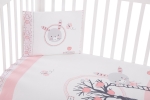 Бебешки спален комплект Kikkaboo - Bunny, Pink, 5 части
