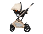 Комбинирана детска количка KikkaBoo - Kaia, 3 в 1, Light Grey