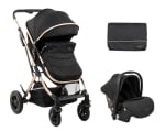 Комбинирана детска количка KikkaBoo - Kaia, 3 в 1, Light Grey