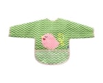 Непромокаем лигавник с ръкави и джоб Kikkaboo - Bird, Green