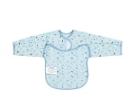 Непромокаем лигавник с ръкави и джоб Kikkaboo - Arty, Blue Pattern