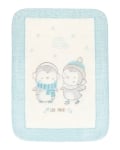 Супер меко бебешко одеяло Kikkaboo - Love Pingus, 110 х 140 сm, Розово