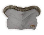 Ръкавица за количка Kikkaboo - Luxury, Fur Grey