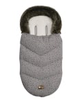 Чувалче за количка Kikkaboo - Luxury, Fur Confetti, Black