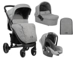 Комбинирана количка 3 в 1 KikkaBoo - Madrid, Beige Melange