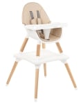 Столче за хранене 3 в 1 KikkaBoo - Multi, Grey