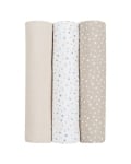 Муселинови пелени Kikkaboo - 100 х 100 cm, Dots Beige, 3 броя