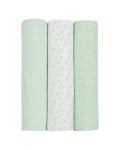 Муселинови пелени Kikkaboo - 100 х 100 cm, Leaves Mint, 3 броя