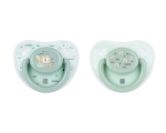 Силиконови залъгалки Kikkaboo - Savanna, Mint 0-6 m, 2 броя