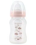 Бебешко шише с широко гърло Kikkaboo - Flamingo, Pink, 240 ml