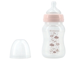 Бебешко шише с широко гърло Kikkaboo - Flamingo, Pink, 240 ml