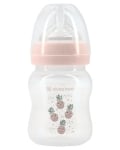 Бебешко шише с широко гърло Kikkaboo - Pineapple, Pink, 160 ml