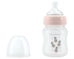 Бебешко шише с широко гърло Kikkaboo - Pineapple, Pink, 160 ml