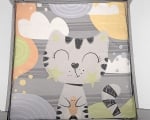 Бебешка кошара за игра Kikkaboo - Enjoy, Grey Cat
