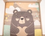 Бебешка кошара за игра Kikkaboo - Enjoy, Grey Cat