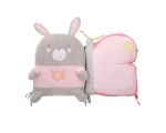 Комплект плюшени възглавници за кошара Kikkaboo - Bunny, Pink