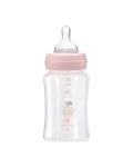 Бебешко шише Kikkaboo - Hippo Dreams, РР, 240 ml, Pink