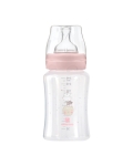 Бебешко шише Kikkaboo - Hippo Dreams, РР, 240 ml, Pink