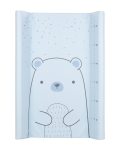 Подложка за повиване с твърда основа Kikkaboo - Bear with me, 70 х 50 сm, Blue