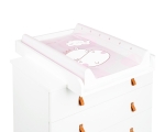 Подложка за повиване с твърда основа Kikkaboo - Hippo Dreams, 70 х 50 сm