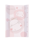 Подложка за повиване с твърда основа Kikkaboo - Hippo Dreams, 80 х 50 сm 