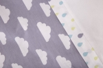 Бебешки спален комплект Kikkaboo - Little Angel Clouds, EU style, 70 х 140 сm, 2 части
