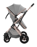 Бебешка количка 2 в 1 Kikkaboo - Scarlett, Light Grey