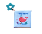 Текстилна книжка с чесалка Kikkaboo - Sea world