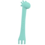 Силиконова лъжичка Kikkaboo - Giraffe, Mint