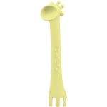 Силиконова лъжичка Kikkaboo - Giraffe, Mint