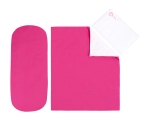 Бебешки спален комплект за количка Kikkaboo - 6 части, Solid Pink